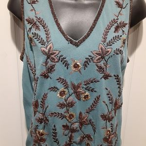 Jones New York beaded top